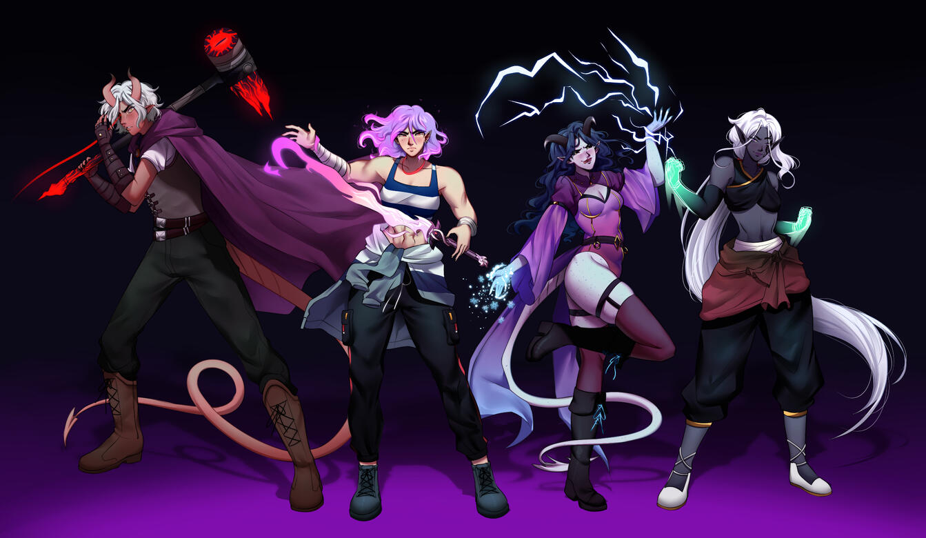 Dimitri, Sashi, Seiridoris, and Lyrana