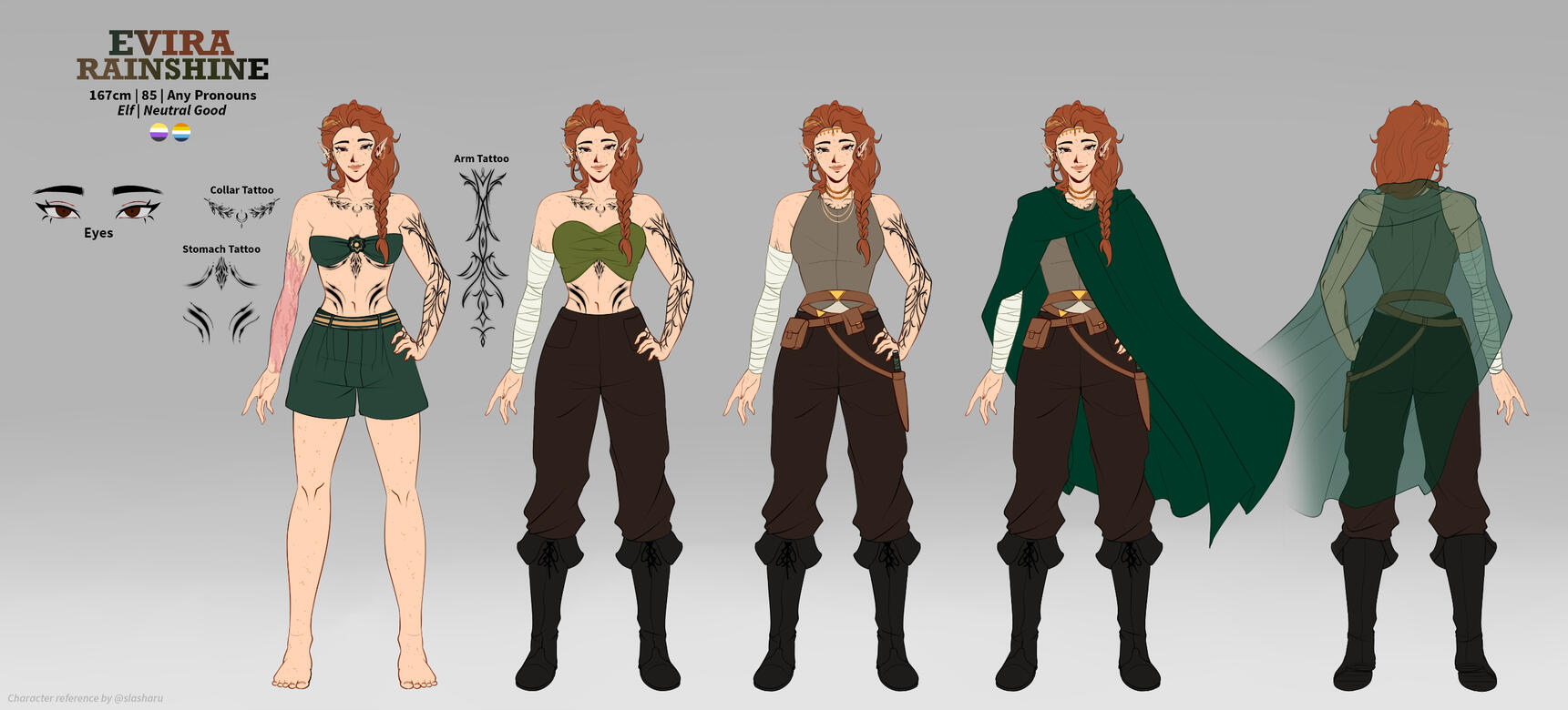Evira Rainshine character sheet
