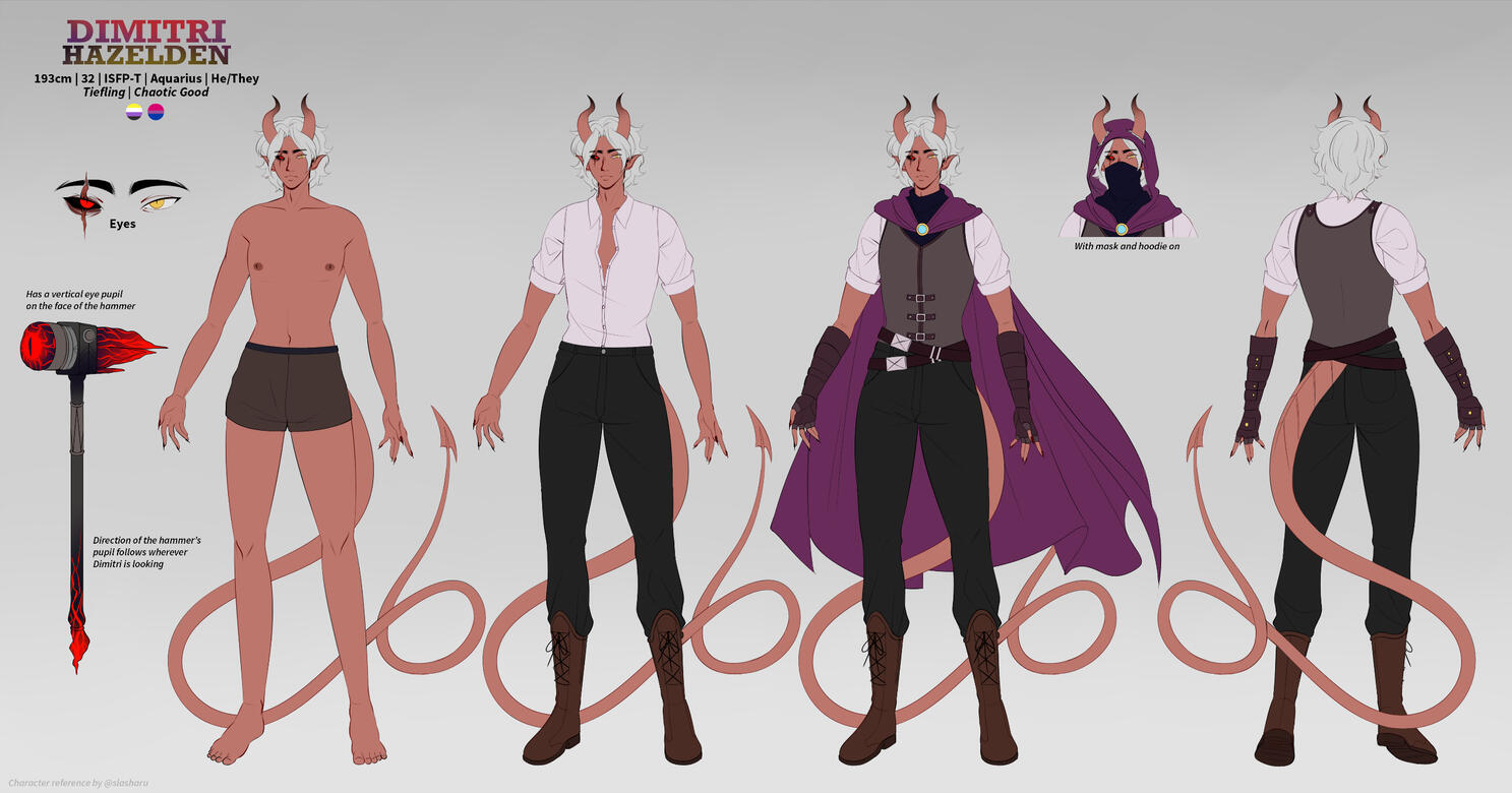 Dimitri Hazelden character sheet