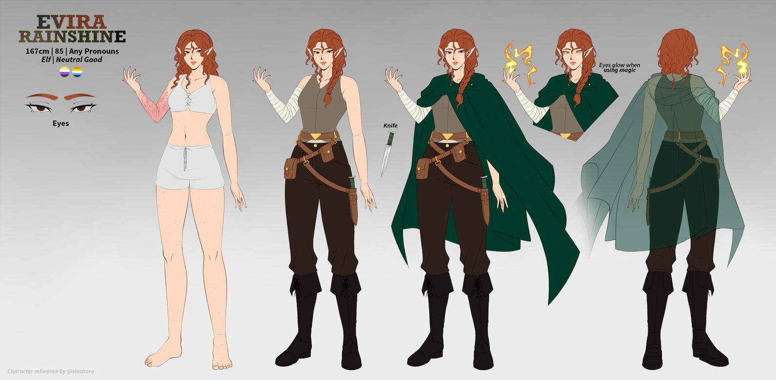 Evira Rainshine character sheet