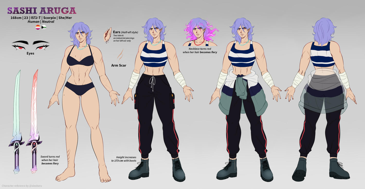 Sashi Aruga character sheet