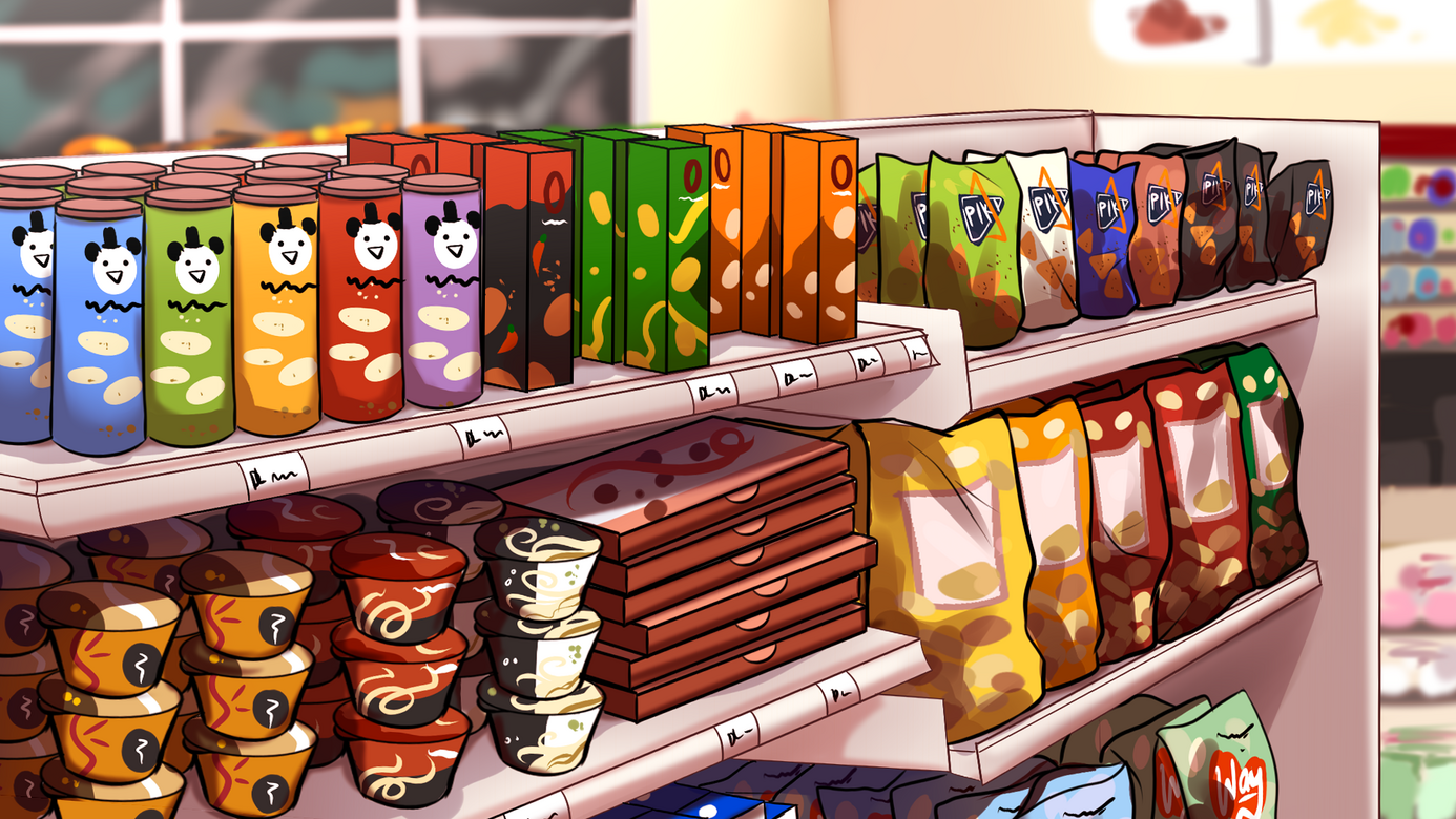Convenient store background